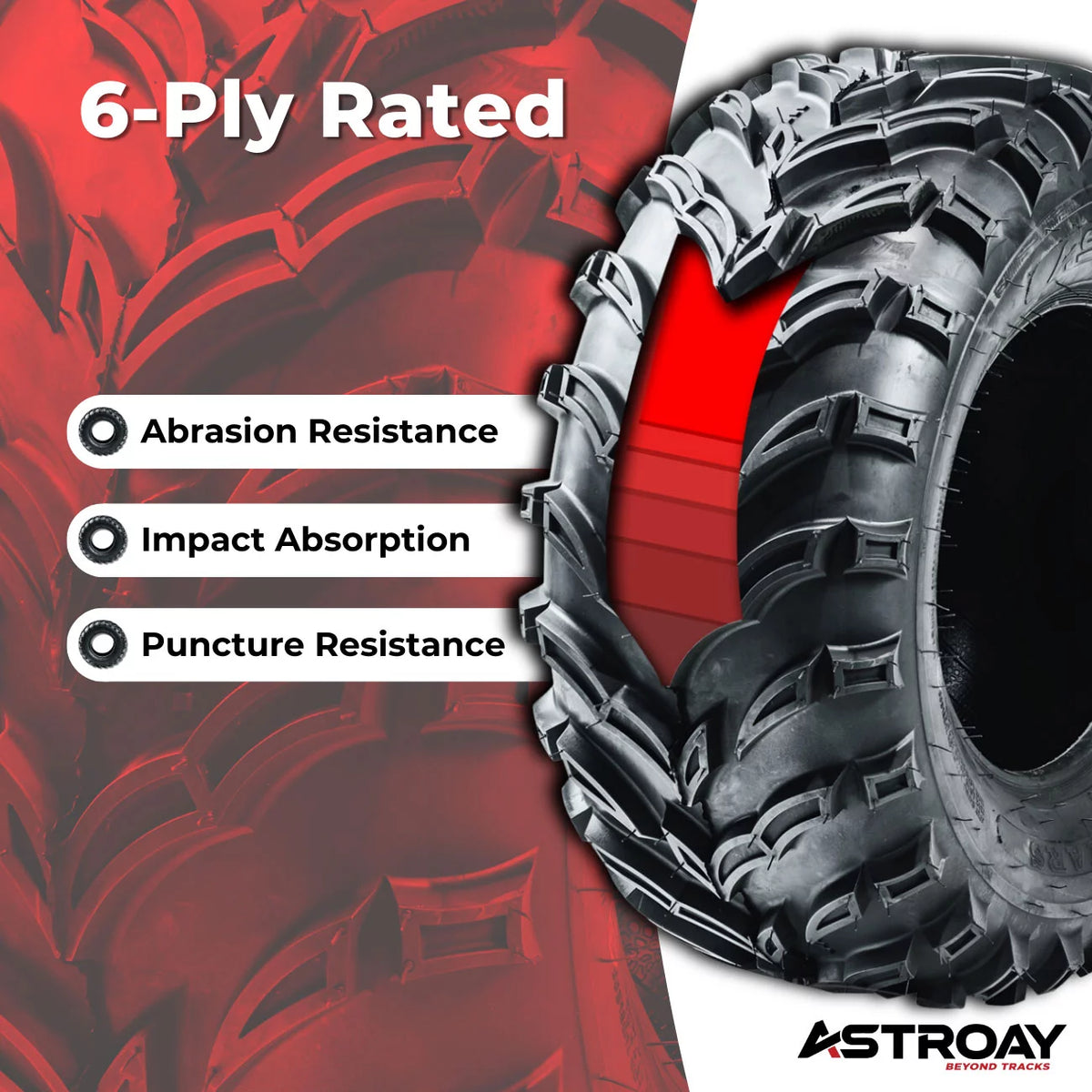 26 x 11 - 12 Utility ATV/UTV Tire R967