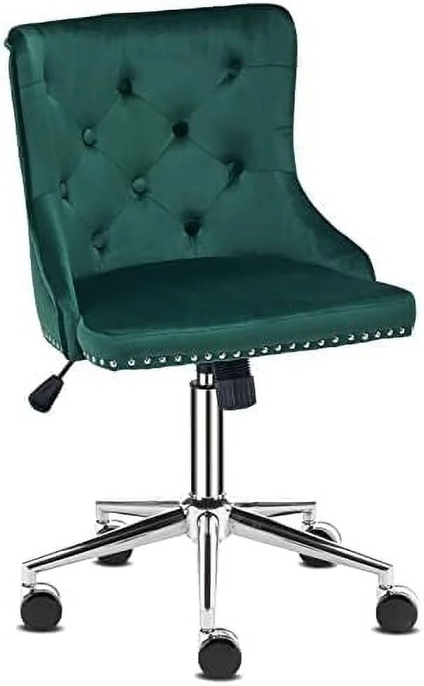 Microfiber Rustic Swivel Desk Chair with Wheels G613581