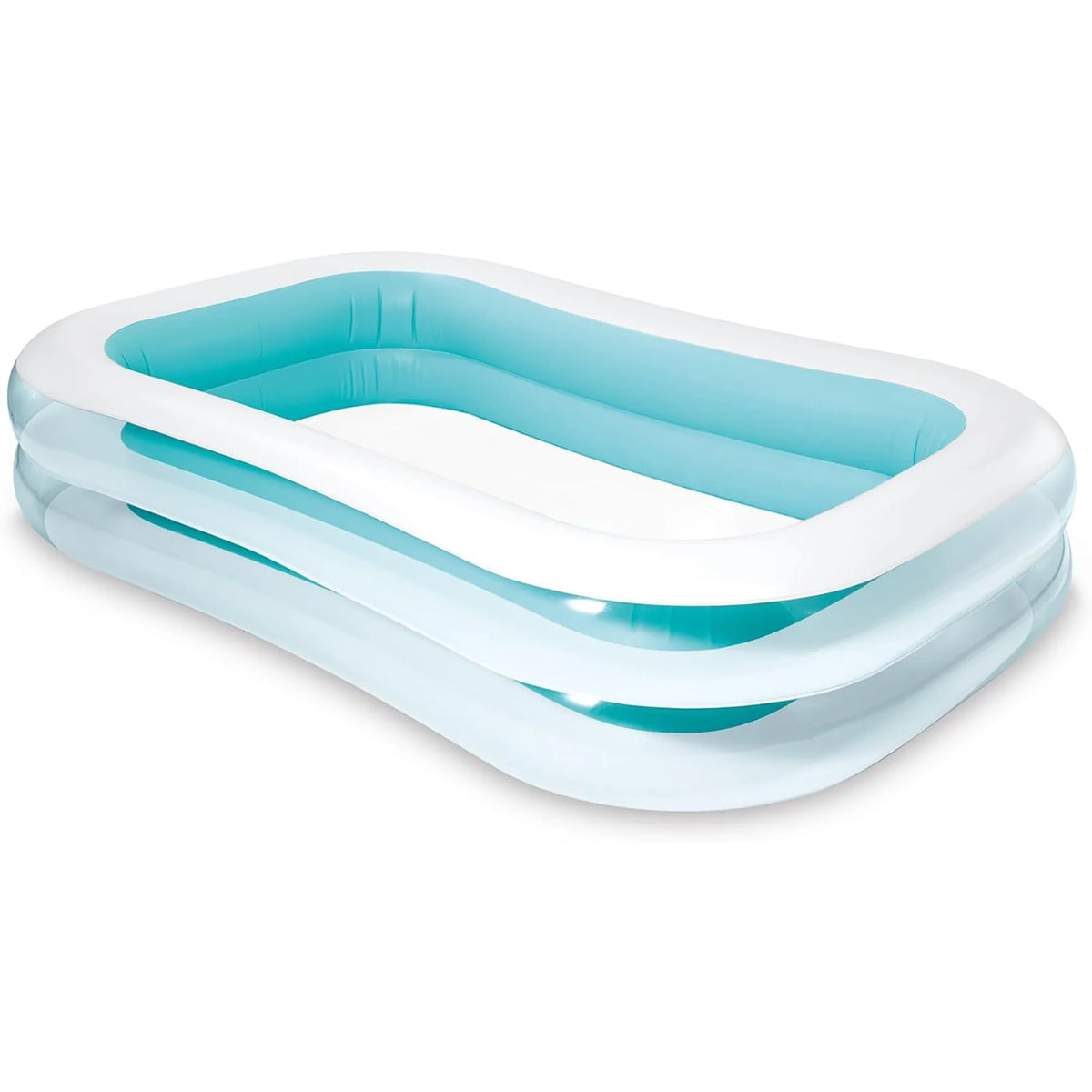 Inflatable Family Pool Blue & White A4067