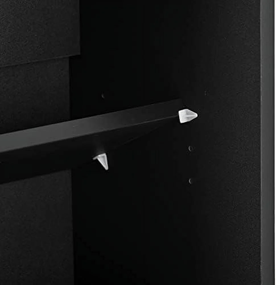 Black Hall Tree with Shoe Drawers and Bench V987955