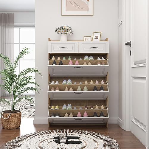 Shoe Cabinet with 3 Flip Drawers and 2 Drawers V805