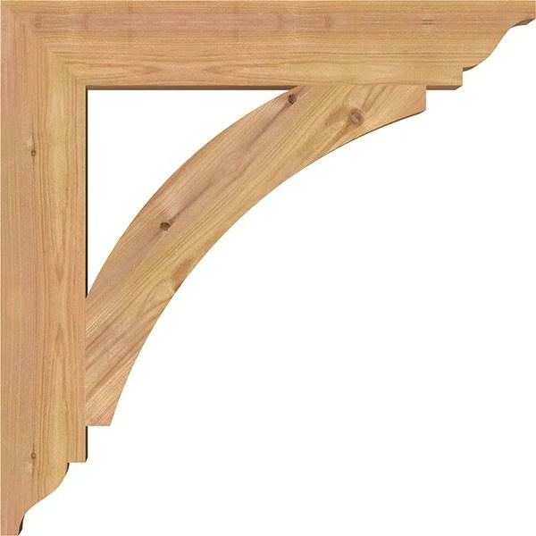 Western Red Cedar Traditional Smooth Bracket O8985