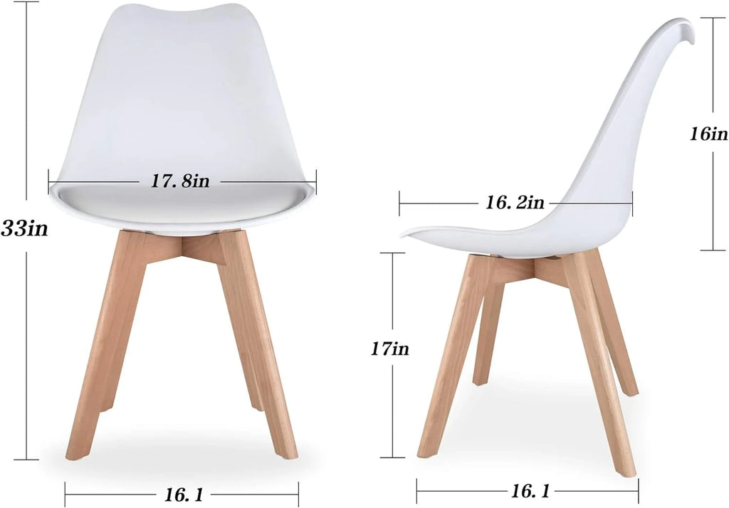 White Set of 4 Dining Chairs L59343