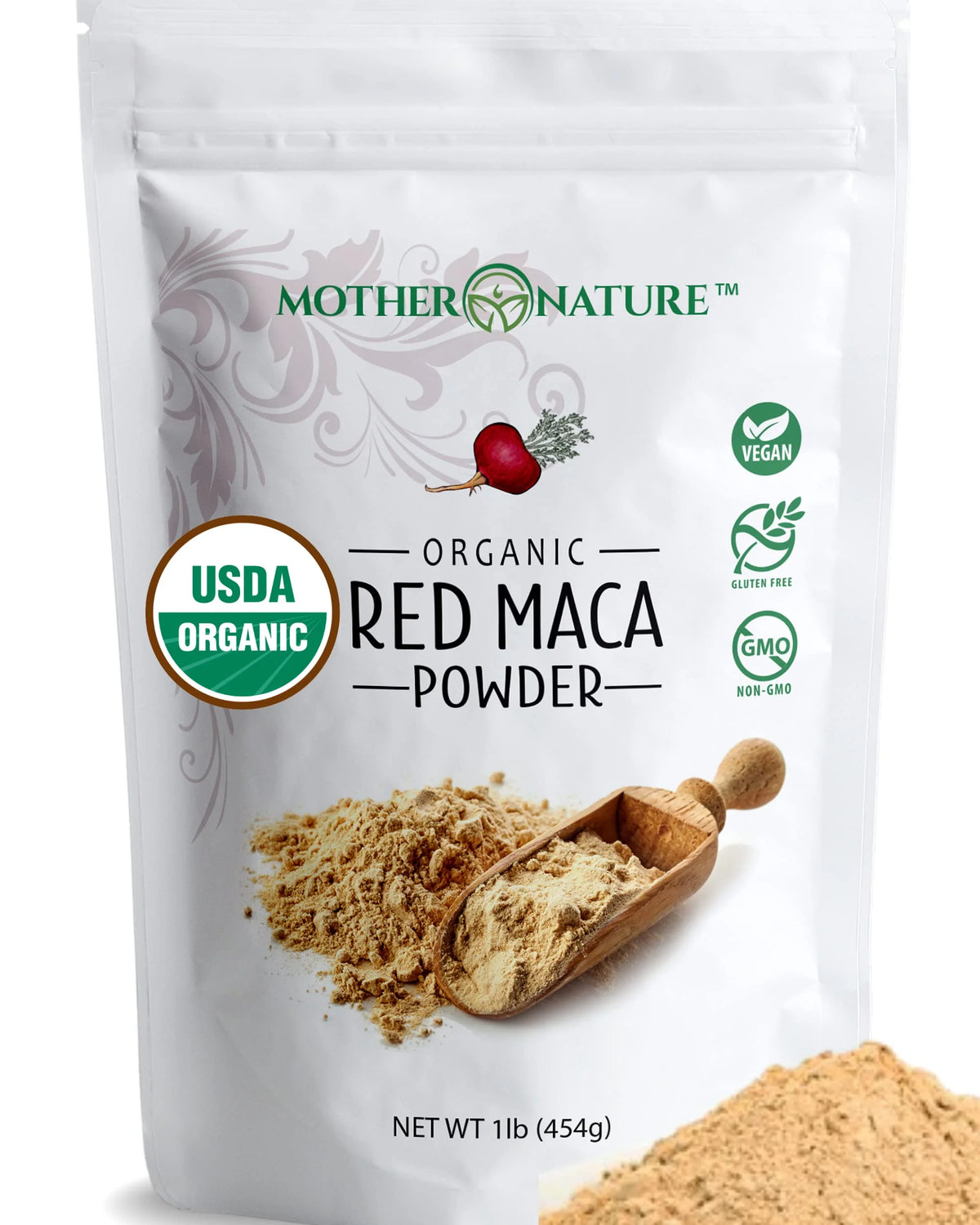 Organic Red Maca Root Powder 1lb H89465