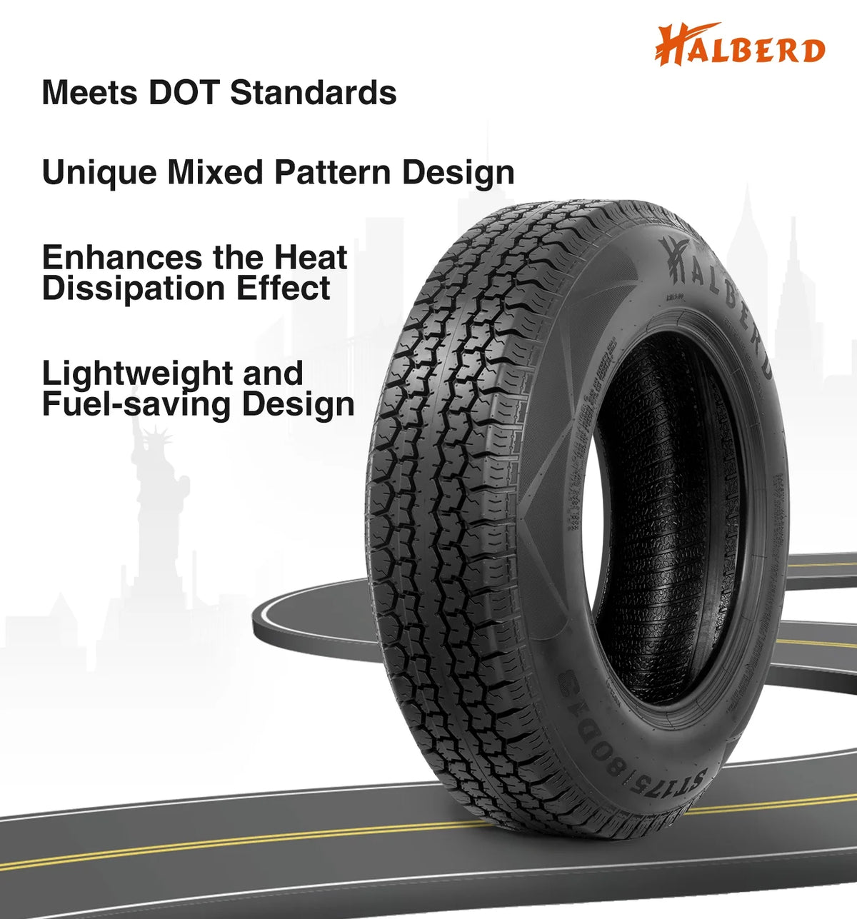 ST175/80D13 Trailer Tire Load Range C V88697