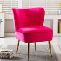 Fuchsia Velvet Side Chair W6811
