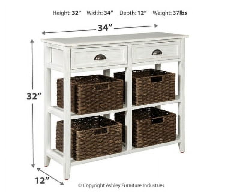 White Sofa/Console Table Q6846