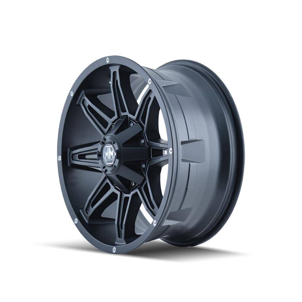 Matte Black 22x9.5 8x6.5 / 8x170 -6mm Wheel B567