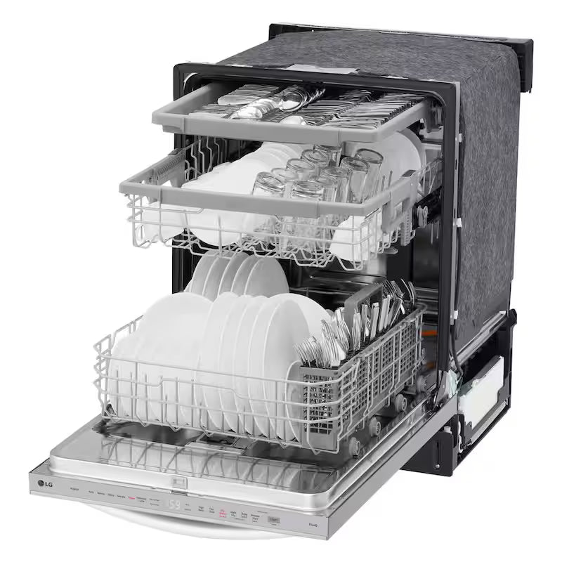 24 in. Smart Wi-Fi Dishwasher with 3rd Rack, Stainless Steel S9624