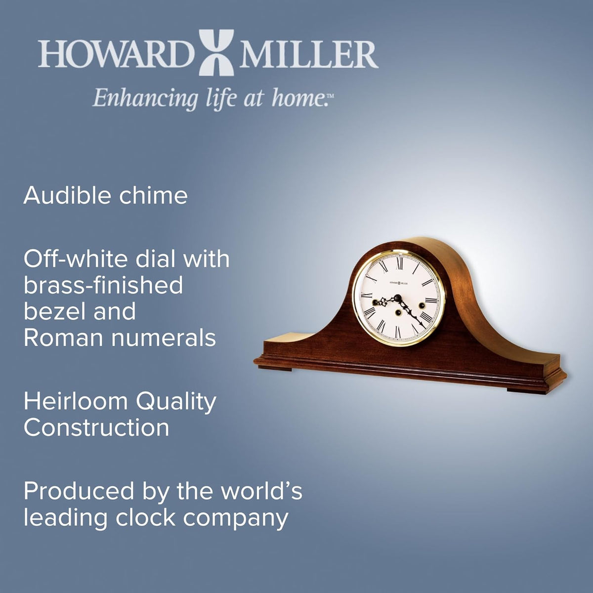 Mechanical Key-Wound Mantel Clock P118