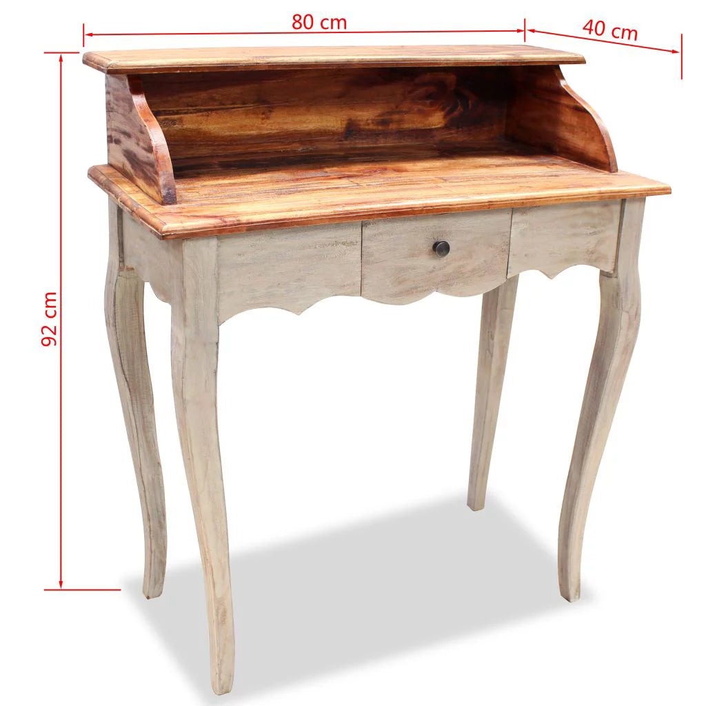 Solid Reclaimed Wood Writing Desk X63563