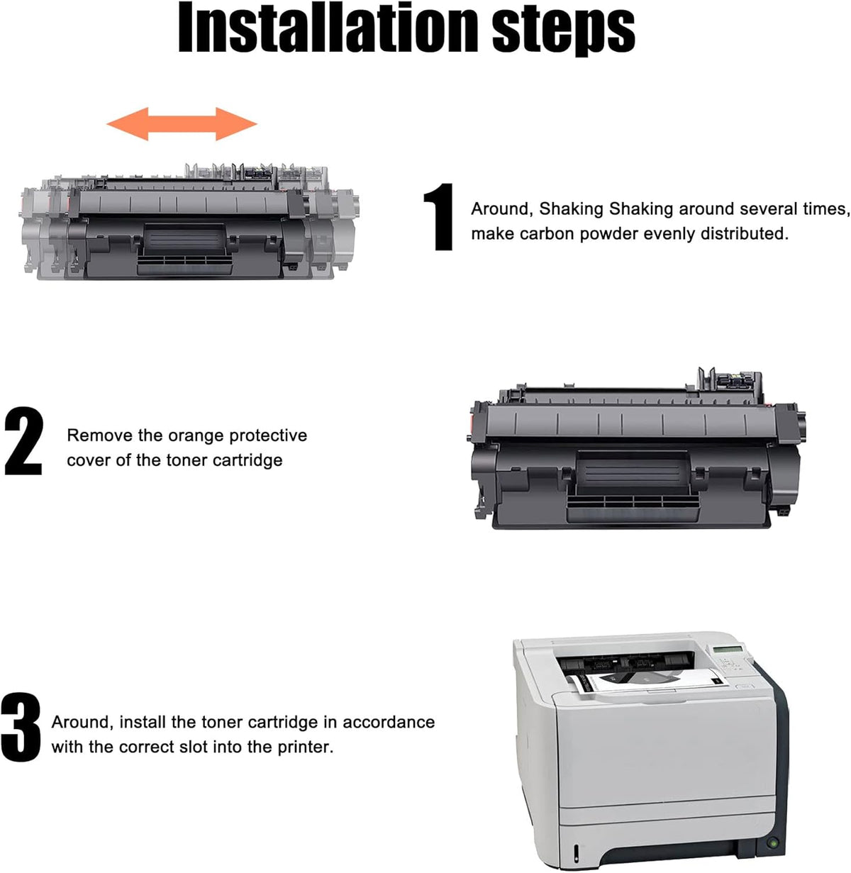 2 Pack Black Toner Cartridge H55055