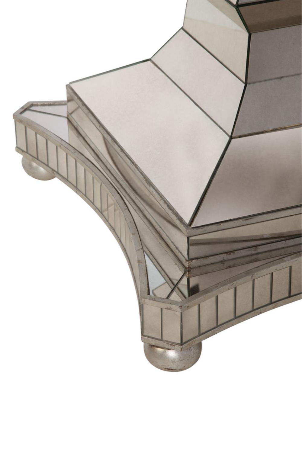 Mirrored Metal Dining Table I125