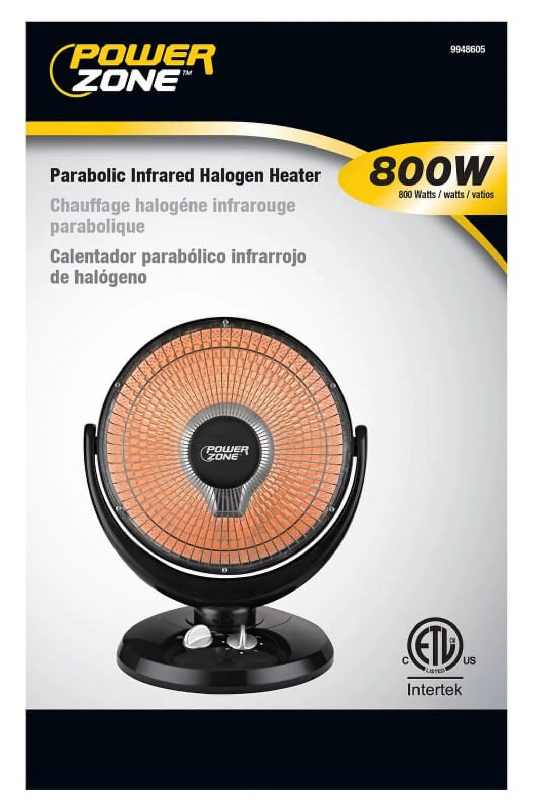400/800 W Oscillating Parabolic Heater B6234