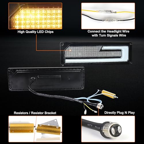 LED Headlight Assembly with DRL Turn Signal I6315