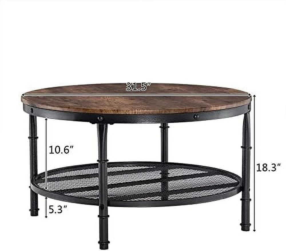 Round Coffee Table with Metal R815945