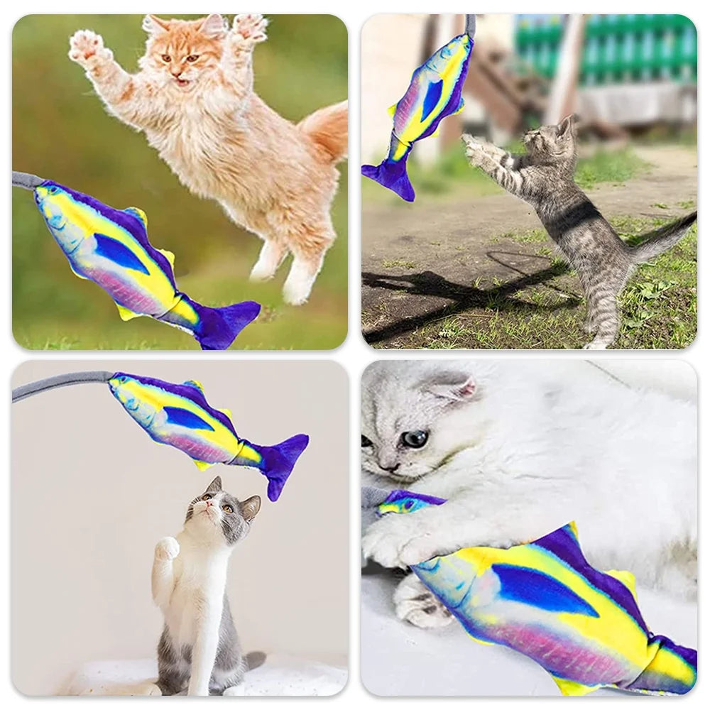 Wiggle Fish Catnip Plush Cat Toy T93025