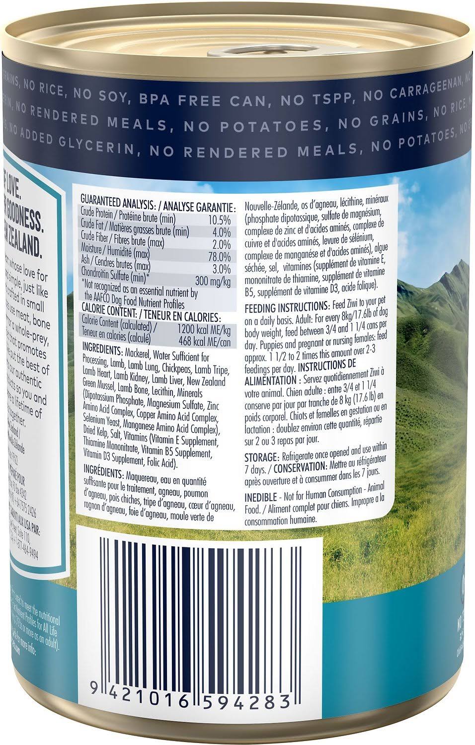 Mackerel & Lamb Recipe Canned Dog Food, 13.75-oz, Case of 12 X8488