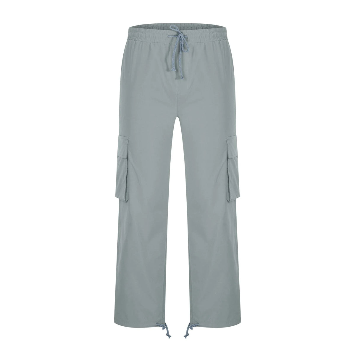 Mens Cargo Sweat Pants Relaxed Fit Baggy Joggers with Zipper Pockets J265