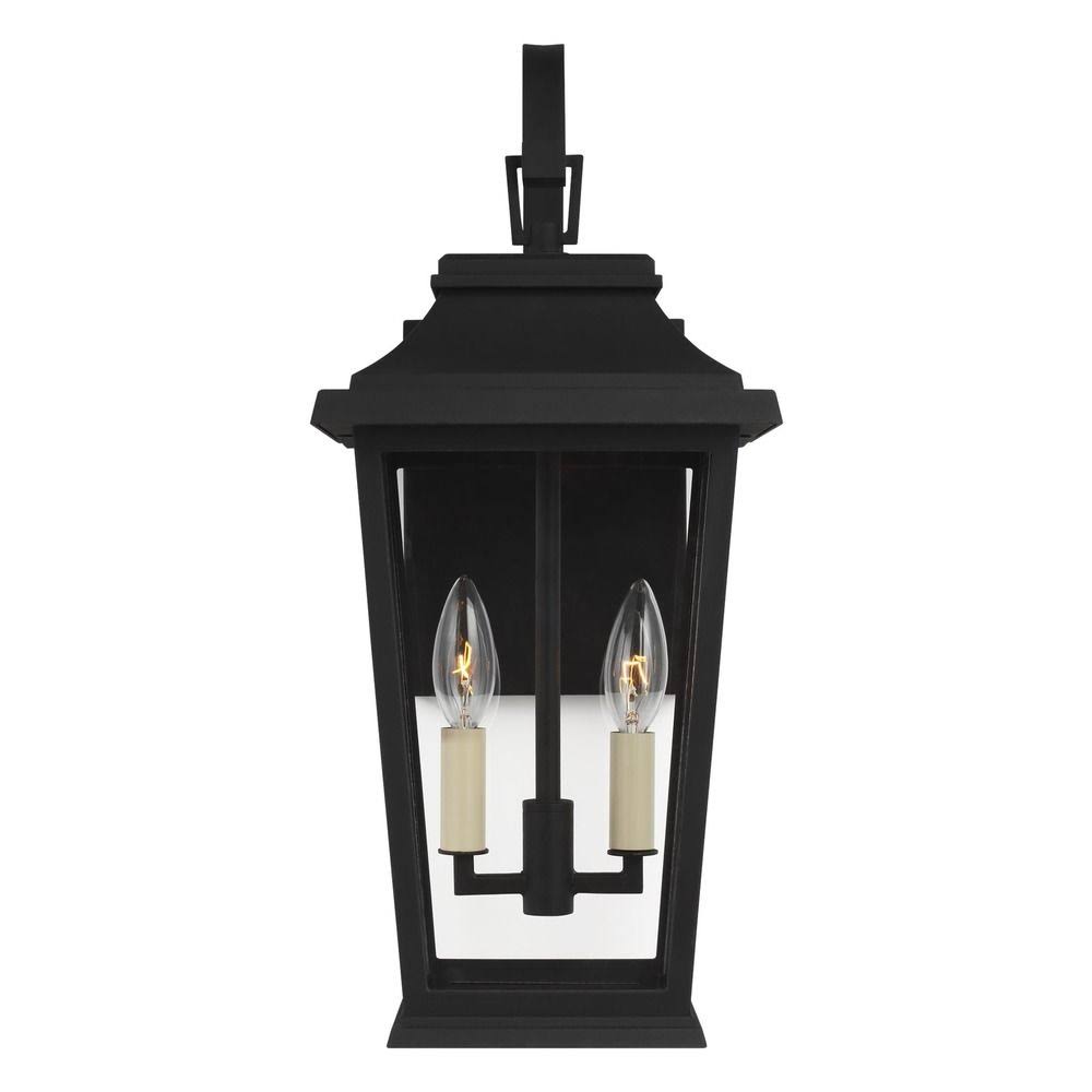 1 Light Textured Black Outdoor Wall Lantern E9974