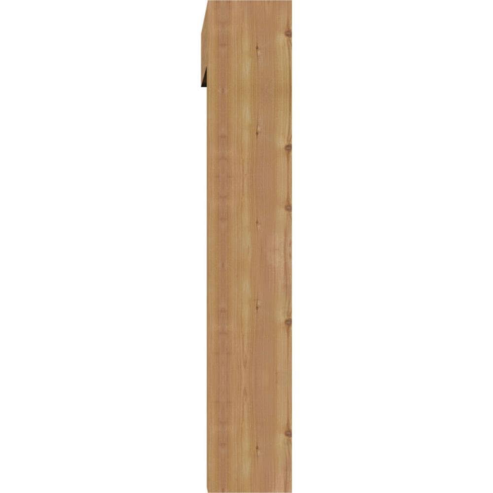 Thorton Block Smooth Bracket with Offset Brace, Western Red Cedar K662