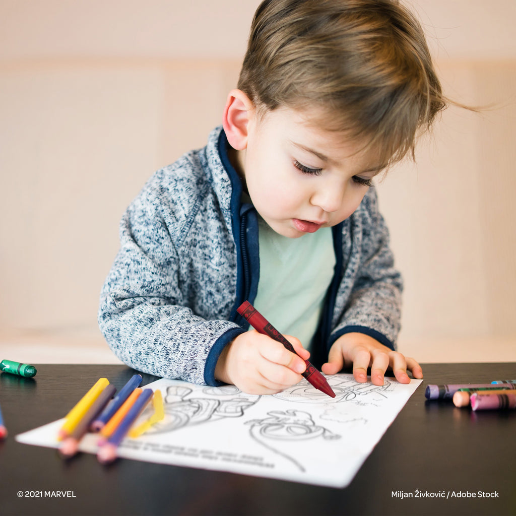 48 Page Coloring Book With 4 Crayons, Paperback B337