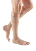 Calf High Open Toe Beige Compression Stockings G1704