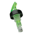 1.125 oz Shamrock Green Measured Liquor Pourer with Collar - 12/Pack F9082