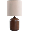 Mini Faux Wood Table Lamp with Shade S24652