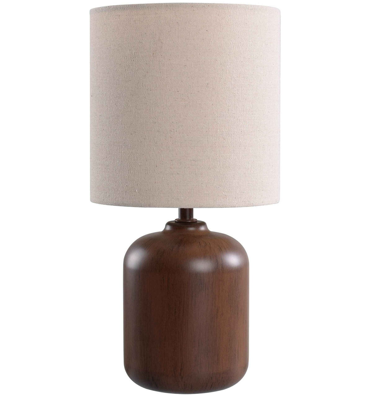 Mini Faux Wood Table Lamp with Shade S24652