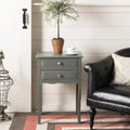 End Table With Storage Drawers Ash Grey S2363
