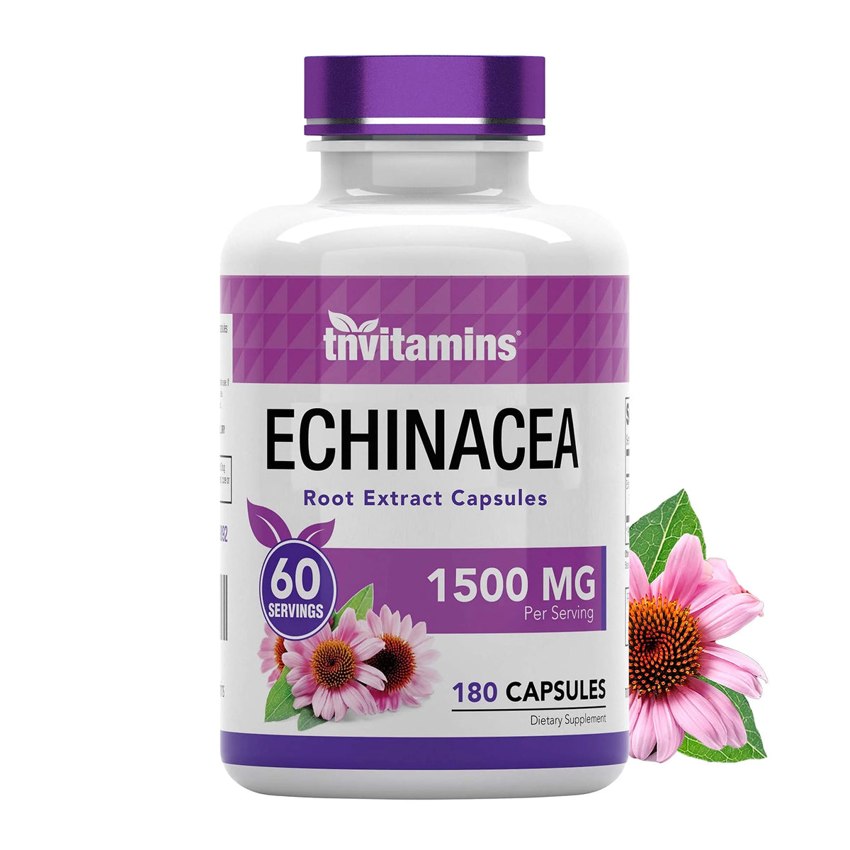 Echinacea Root Herbal Extract 1500 MG 180 Capsules H323