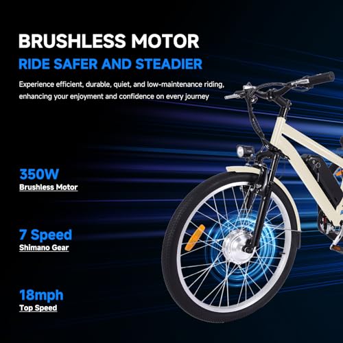24"&26" 3 Wheel Mountain Electric Bicycle with Basket P27487