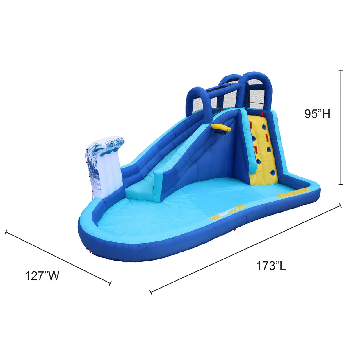 14 ft 5 in Inflatable Water Slide Splash Toy K945