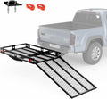 500 LBS Capacity Heavy-Duty Hitch Mount Mobility Scooter Carrier with Foldable Ramp I3603