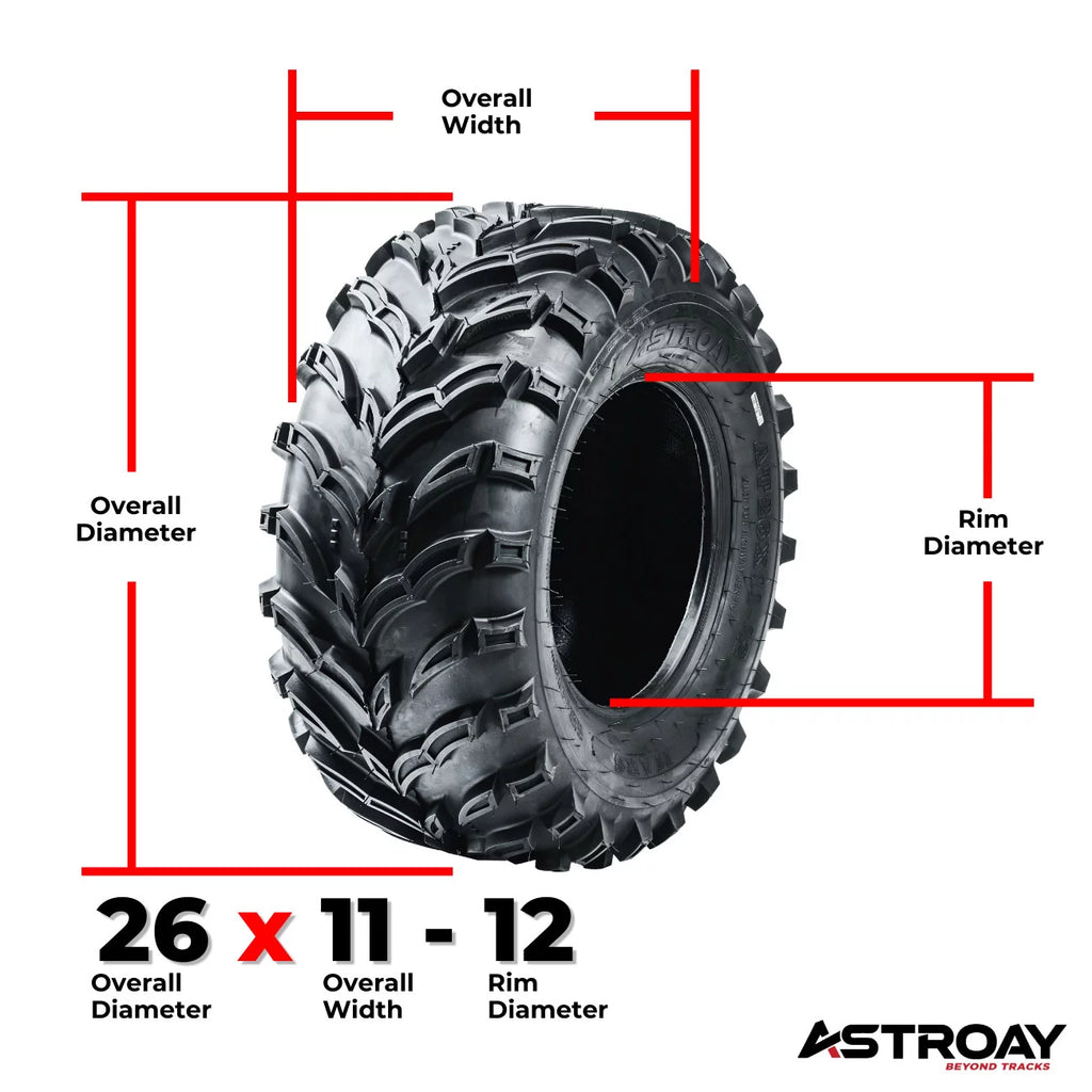 26 x 11 - 12 Utility ATV/UTV Tire R967