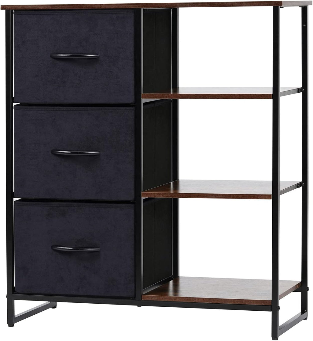 3 Drawer Dresser with Shelves J690