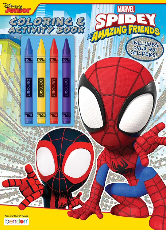 48 Page Coloring Book With 4 Crayons, Paperback B337