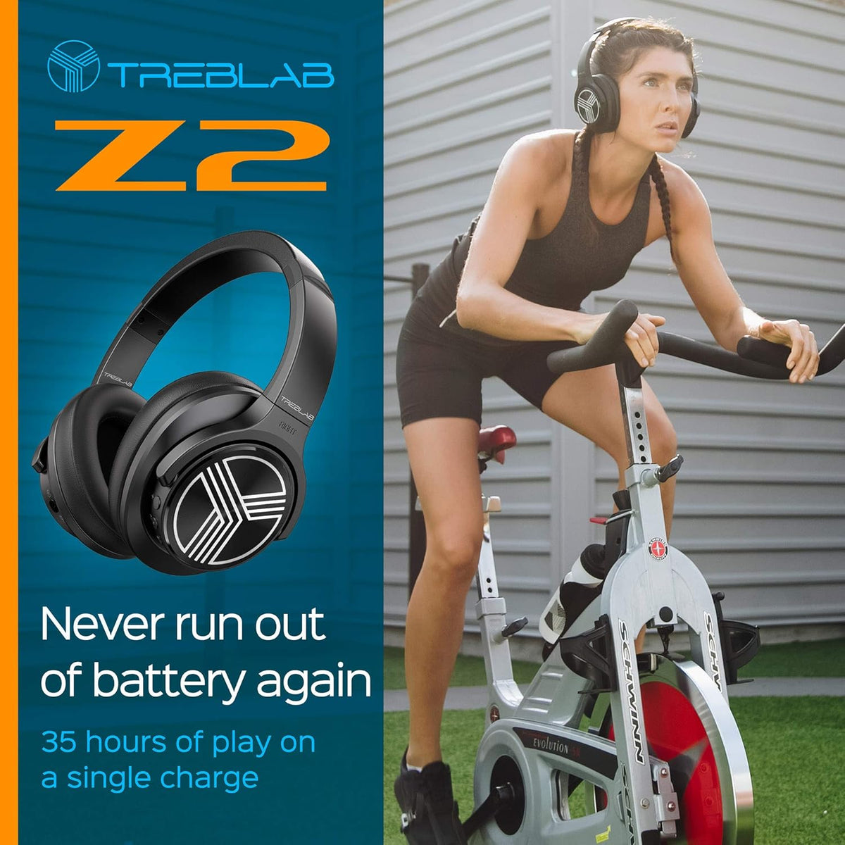 Over Ear Workout Headphones with Microphone J585
