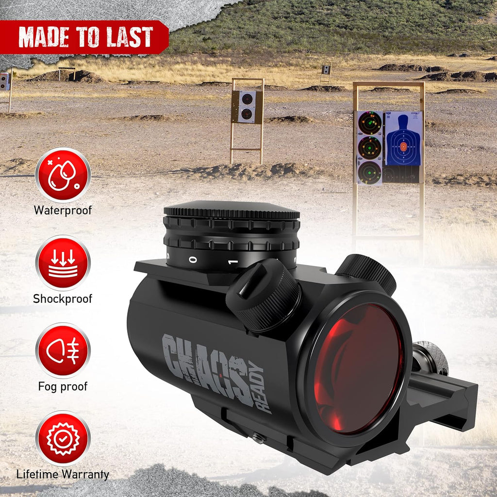 Red Dot Sight with 45 Degree Offset Mount and 1 Inch Riser Mount A33027
