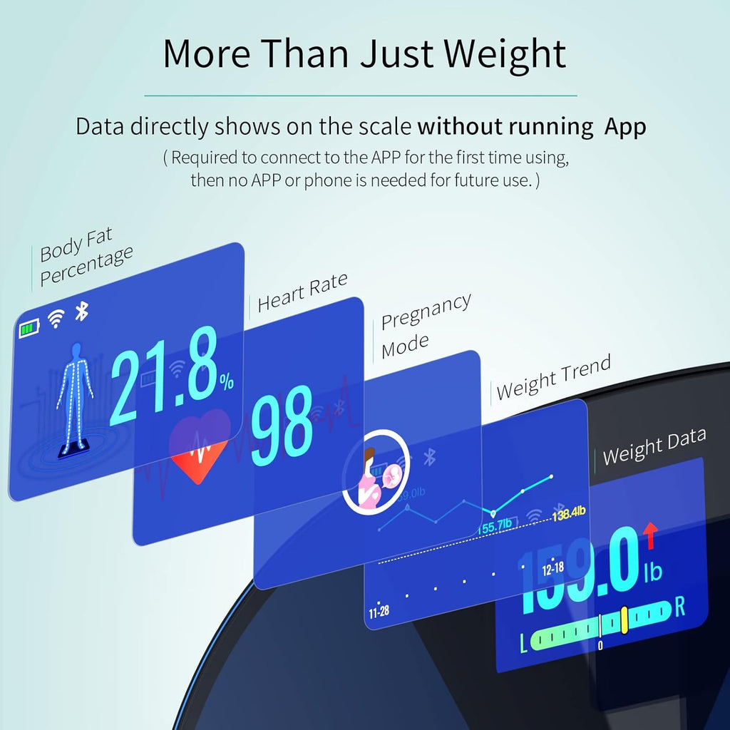 Smart WiFi Bluetooth Digital Bathroom Weight Scale B6075