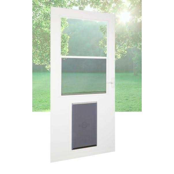 White High-view Wood Core Storm Door G242743