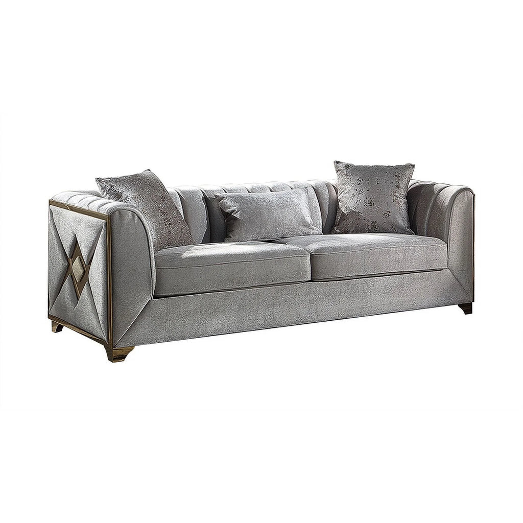 2 PC Wood Living Room Set in Cream G459479