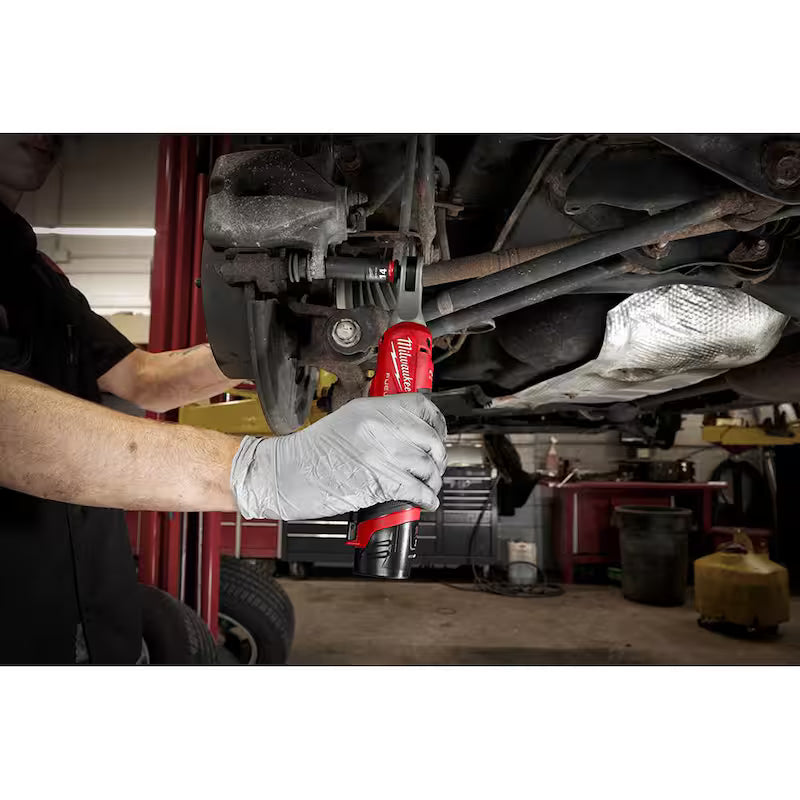 12V Lithium-Ion Brushless Cordless 3/8 in. Ratchet with Metric 6 Point Impact Socket Set Q8617