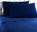 Navy Full Size 100% Cotton Flannel Sheet Set O6675