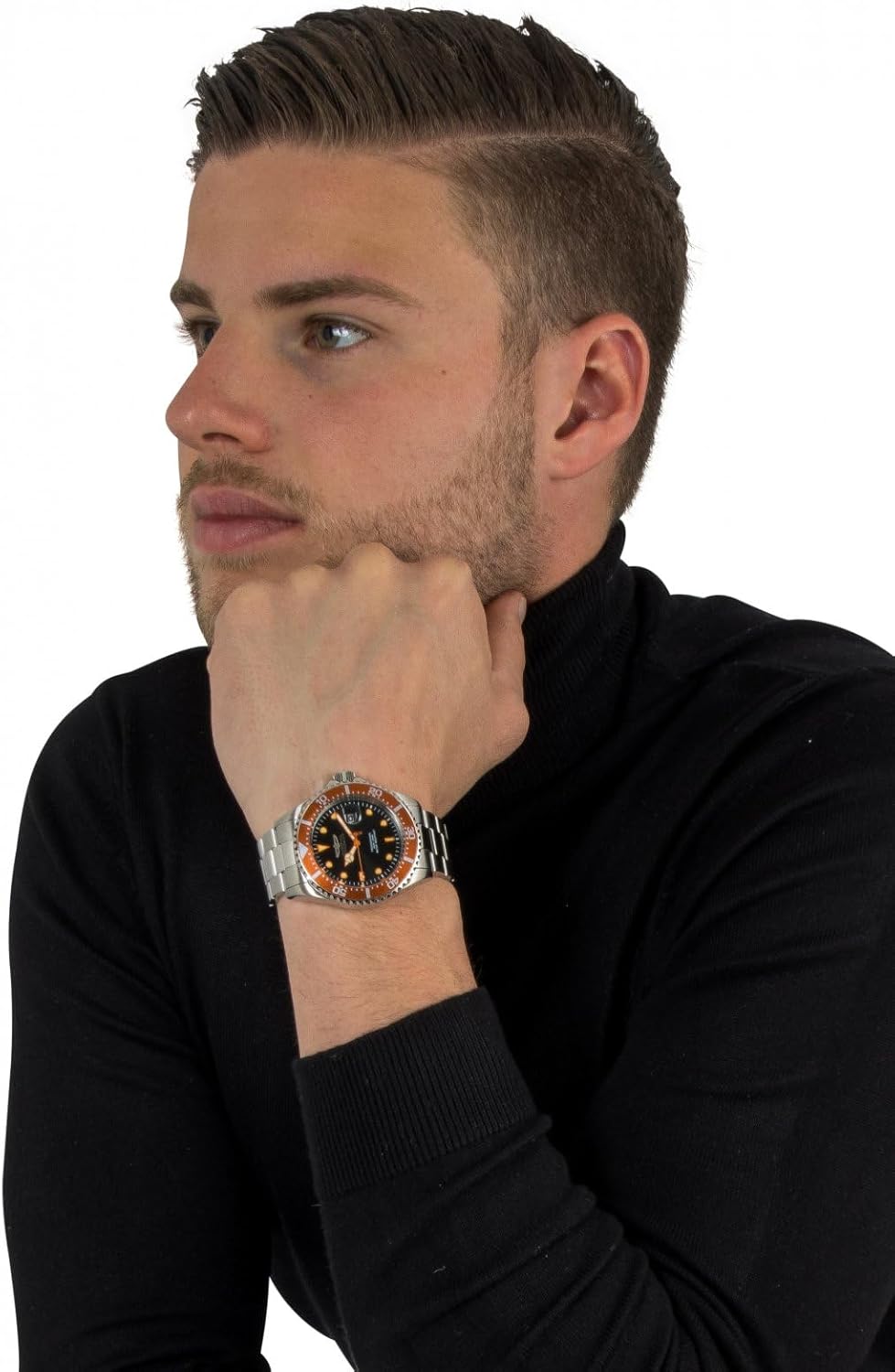 Silver Quartz Analog Watch A738386