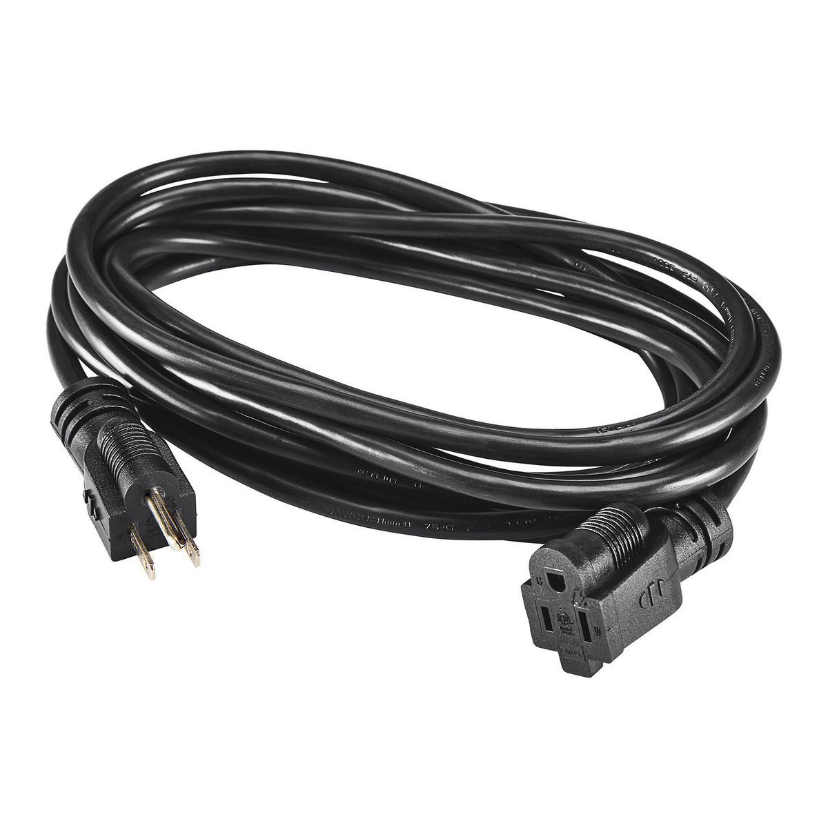 15 ft. 16/3 Gauge Indoor/Outdoor Extension Cord, Black H9205