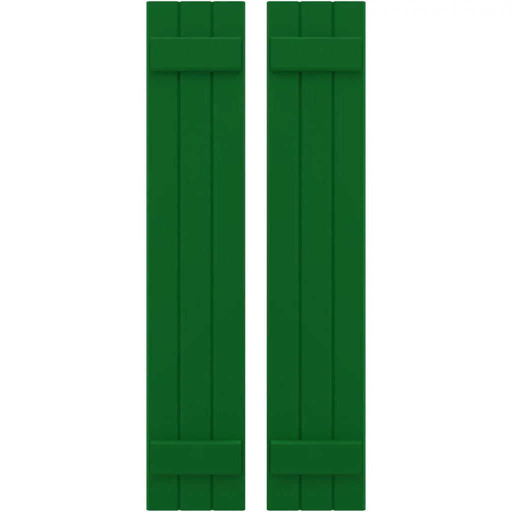 Real Wood Joined Board-n-Batten Shutters J11488