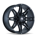 Matte Black 22x9.5 8x6.5 / 8x170 -6mm Wheel B567