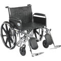 Heavy Duty Wheelchair with Detachable Full Arms and Elevating Leg Rests Z36844